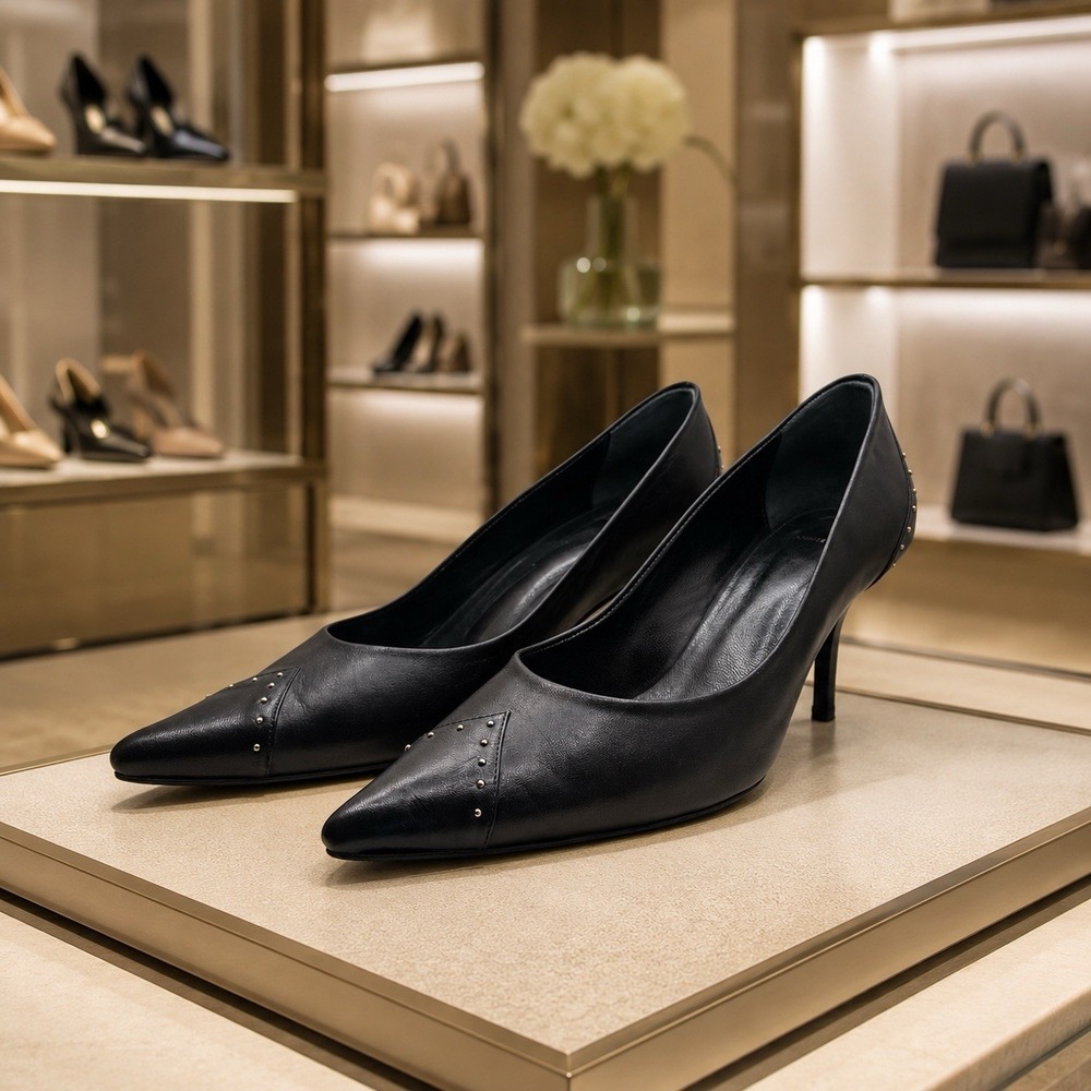 Anine Bing Devon Pumps Studded Genuine Leather Luxury Special Occasion EU40 US10